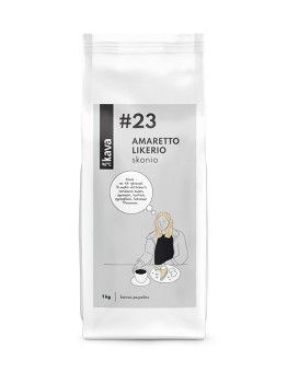 Amaretto liqueur-flavoured roasted coffee beans, KAVA96 Nr.23