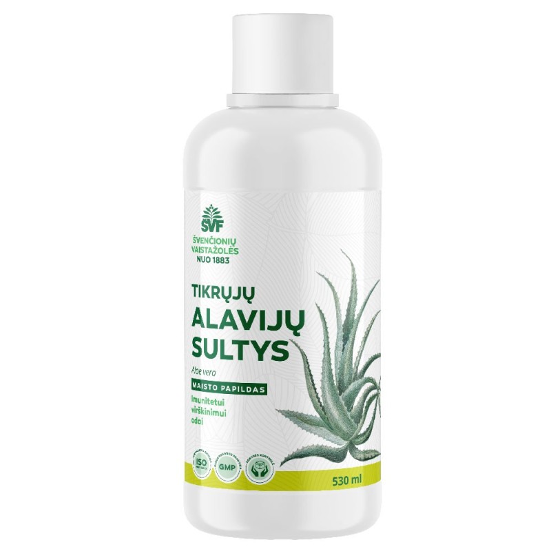 Aloe vera juice for immunity, digestion and skin, Švenčionių vaistažolės, 530 ml