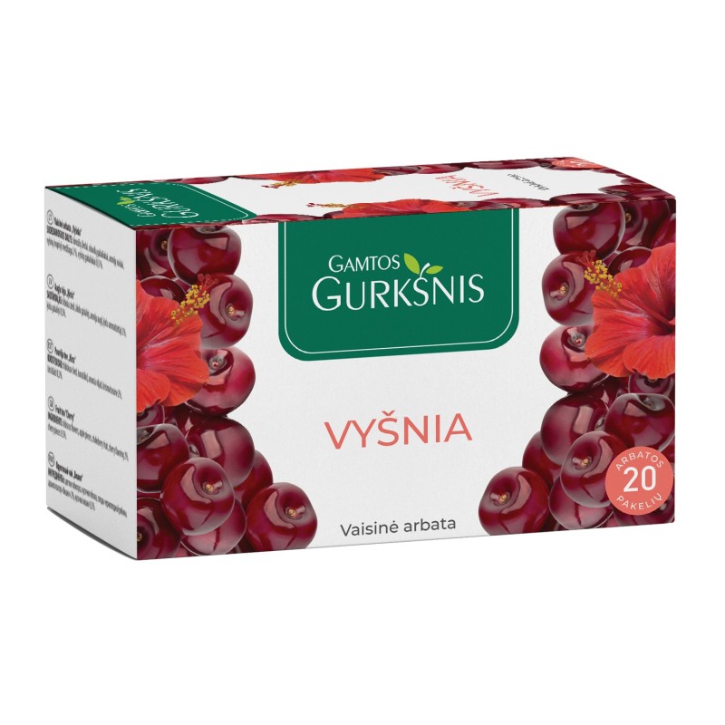 Cherry fruit tea, Gamtos Gurkšnis, 20 tea bags