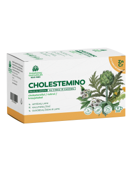 Cholestemino, herbal tea with zinc and chromium, for cholesterol, Švenčionių vaistažolės, 20 tea bags