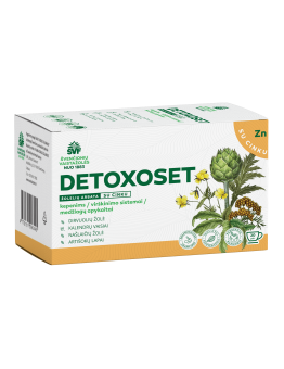 Detoxoset, herbal tea for liver function, Švenčionių vaistažolės, 20 tea bags