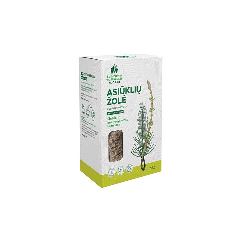 Horsetail herb, herbal tea for the heart and blood vessels / liver, Švenčionių vaistažolės, 50 g