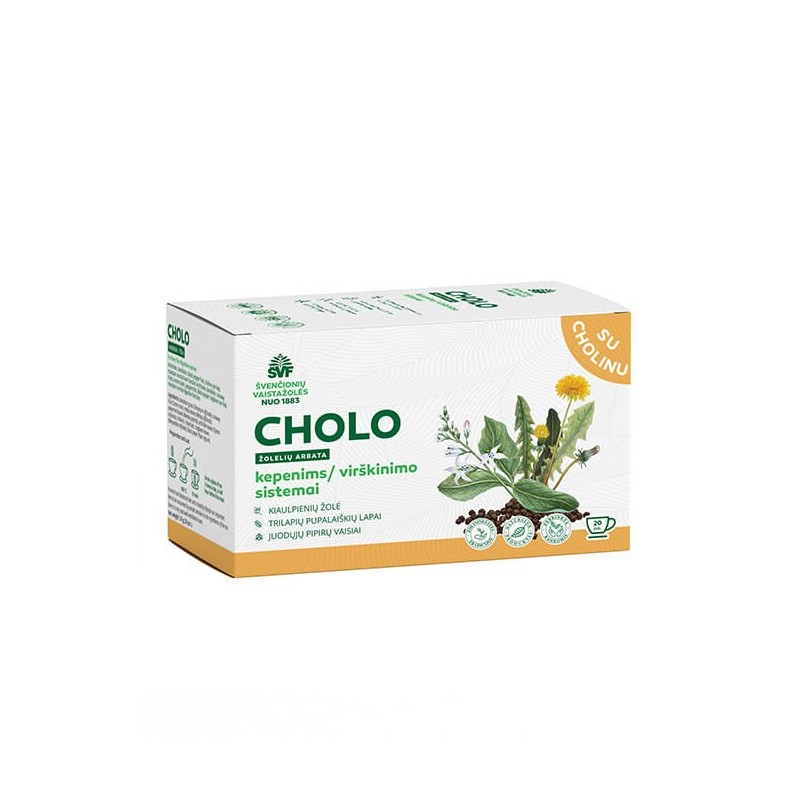 Cholo, herbal tea for the liver / digestive system, Švenčionių vaistažolės, 20 tea bags