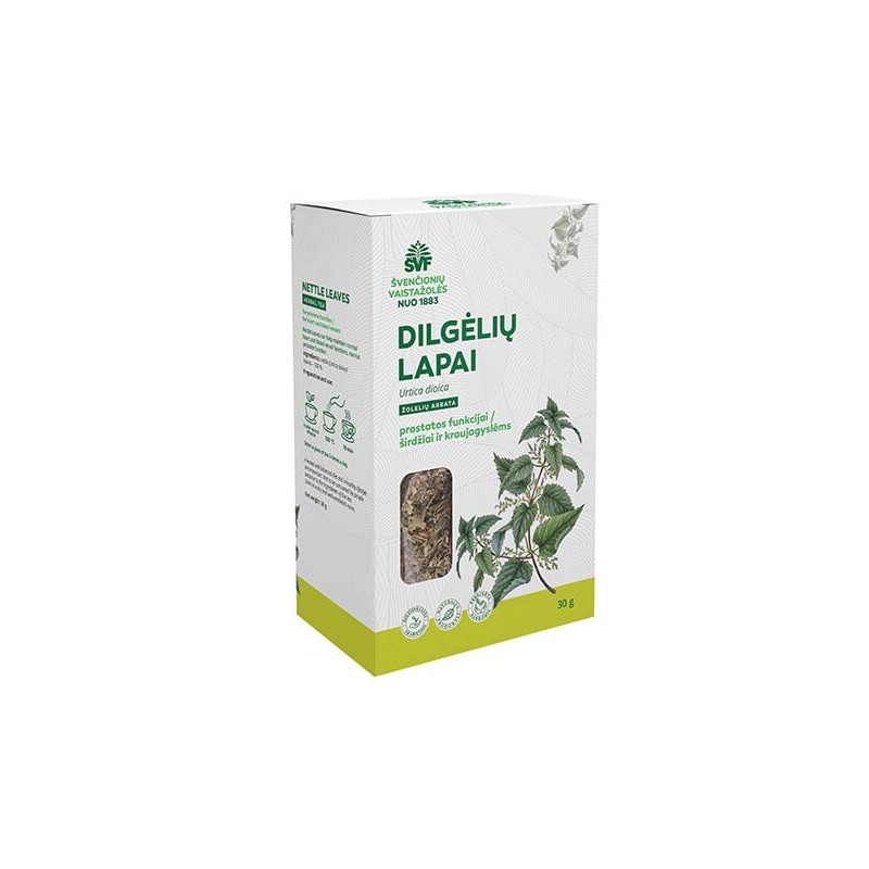 Nettle leaves, loose herbal tea for prostate function / the heart and blood vessels, Švenčionių vaistažolės, 30 g