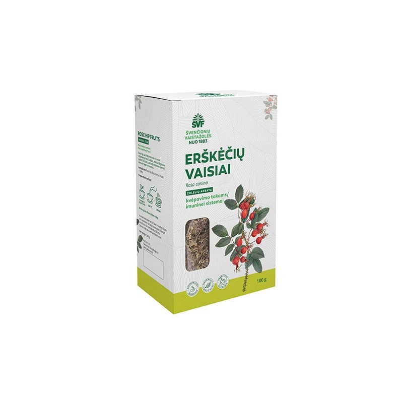 Erškėčių vaisiai, žolelių arbata, kvėpavimo takams / imuninei sistemai, Švenčionių vaistažolės, 100 g