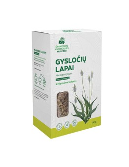 Plantain leaves, herbal tea for the respiratory tract, Švenčionių vaistažolės, 50 g