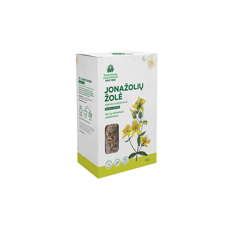St John's wort herb, herbal tea for the nervous system / digestion, Švenčionių vaistažolės, 50 g