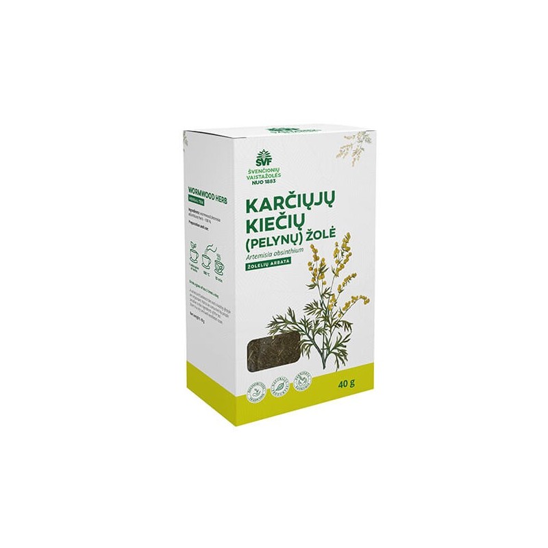 Wormwood herb, herbal tea, Švenčionių vaistažolės, 40 g