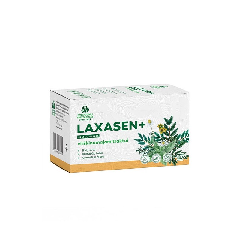 Laxasen+, herbal tea for the digestive tract, Švenčionių vaistažolės, 20 tea bags