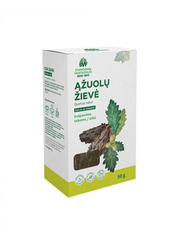 Ąžuolų žievė, žolelių arbata, kvėpavimo takams / odai , Švenčionių vaistažolės, 50 g