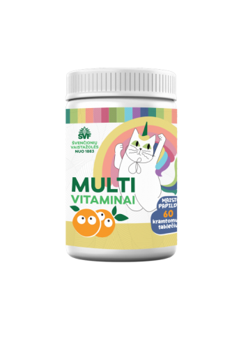 Multivitaminai vaikams, imunitetui, Švenčionių vaistažolės, 60 kaps.
