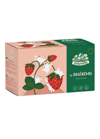 Vaisinė arbata su braškėmis vaikams, Žolynėlis, 20 pakelių