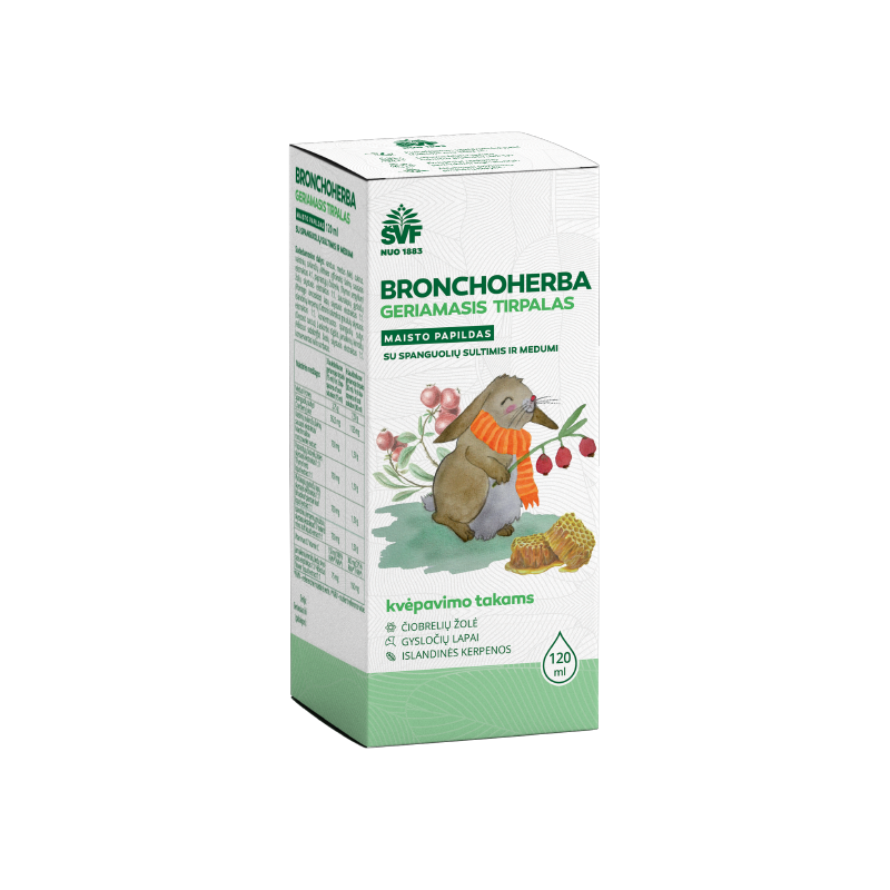Bronchoherba geriamasis tirpalas, Švenčionių vaistažolės, 120 ml