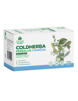 Coldherba Night herbal tea for the respiratory tract, immunity and sleep, Švenčionių vaistažolės, 20 tea bags