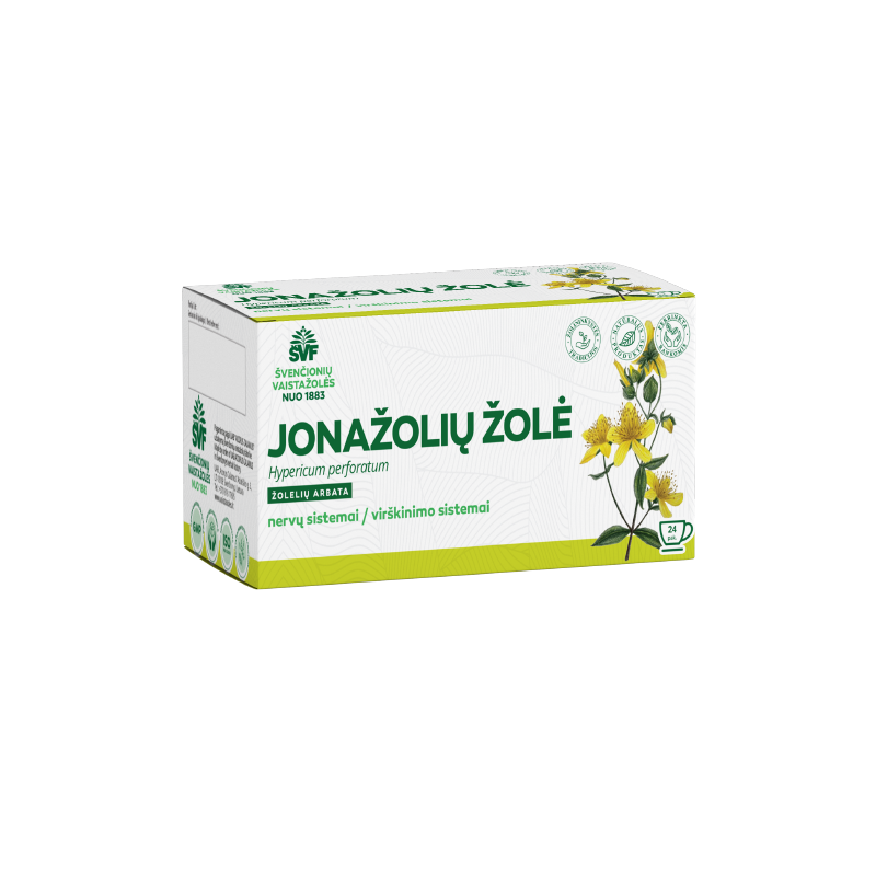 Jonažolių žolė, nervų sistemai/virškinimo sistemai, Švenčionių vaistažolės, 24 pak.