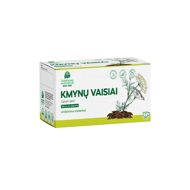 Caraway seeds, herbal tea for the digestive system, Švenčionių vaistažolės, 24 tea bags