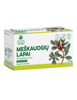 Bearberry leaves, herbal tea for the urinary tract, Švenčionių vaistažolės, 24 tea bags