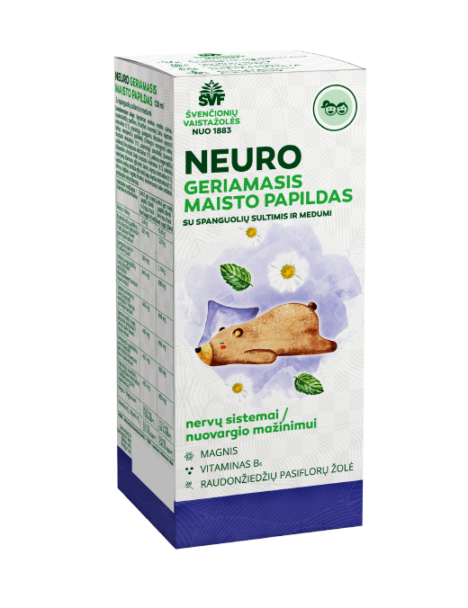 Neuro geriamasis tirpalas, nervų sistemai, Švenčionių vaistažolės, 120 ml