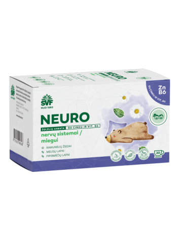Neuro žolelių arbata vaikams, nervų sistemai/ miegui, Švenčionių vaistažolės, 20 pak.