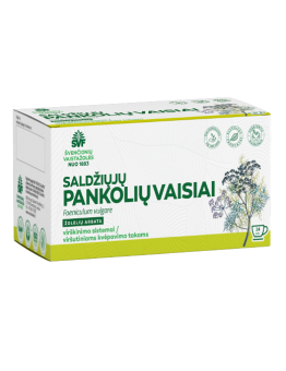 Sweet fennel seeds, herbal tea for the digestive system / upper respiratory tract, Švenčionių vaistažolės, 24 tea bags