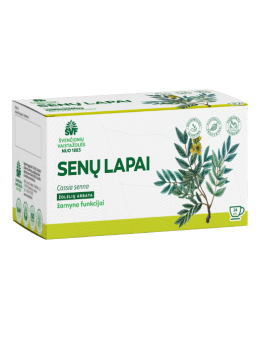 Senna leaves, herbal tea for the digestive tract, Švenčionių vaistažolės, 24 tea bags