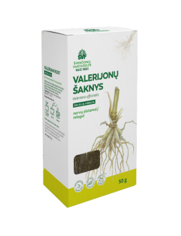 Valerijonų šaknys, žolelių arbata, nervų sistemai / miegui, Švenčionių vaistažolės, 50 g