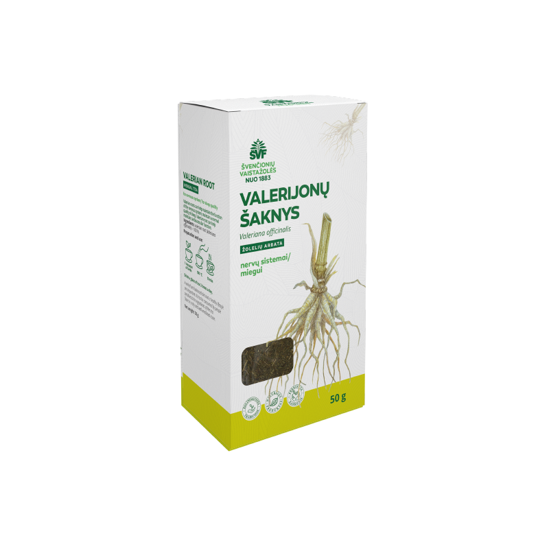 Valerian root, herbal tea for the nervous system / sleep, Švenčionių vaistažolės, 50 g