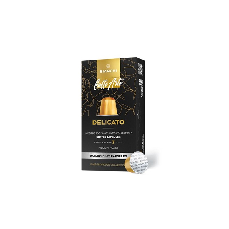 Caffè Arte Delicato coffee capsules, Nespresso® compatible, BIANCHI, 10 pcs