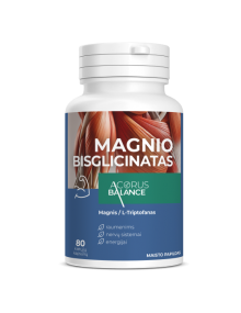 Magnio bisglicinatas, raumenims / nervų sistemai/ energijai, Acorus Balance, 80 kaps.