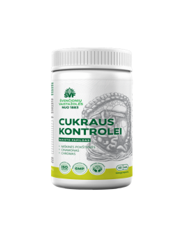 For blood sugar control, food supplement in capsules, Švenčionių vaistažolės, 60 capsules