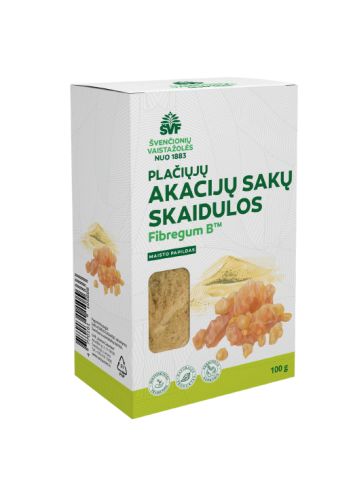 Plačiųjų akacijų sakų milteliai Fibregum B™, maisto papildas, Švenčionių vaistažolės, 100g