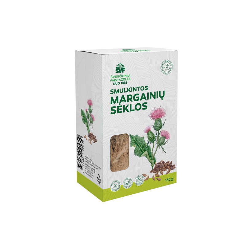 Ground milk thistle seeds for the liver, Švenčionių vaistažolės, 150 g