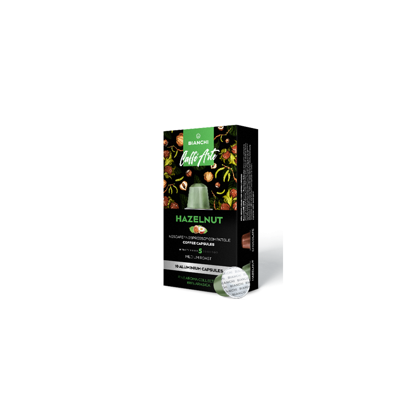 Caffe Arte Hazelnut Aroma, kavos kapsulės Nespresso®, BIANCHI 10vnt.