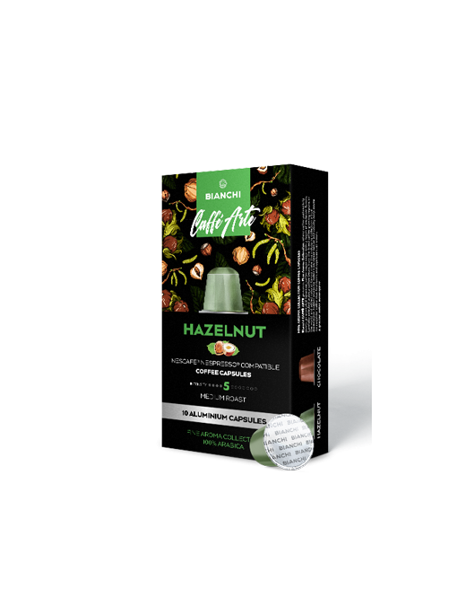 Caffe Arte Hazelnut Aroma, kavos kapsulės Nespresso®, BIANCHI 10vnt.