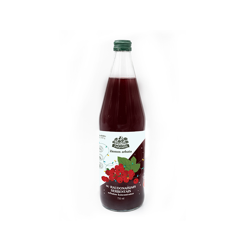 Winter Tea with redcurrant, tea concentrate, Žolynėlis, 750 ml