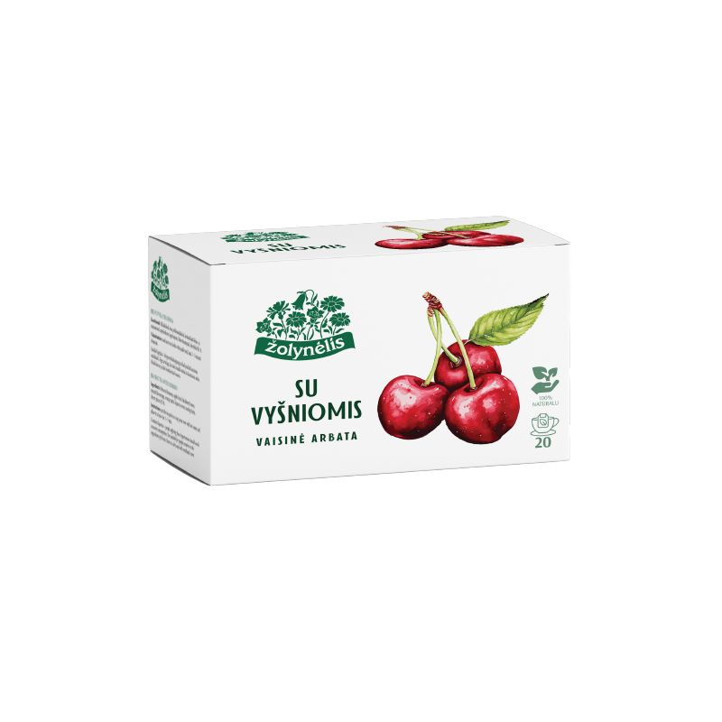 Fruit tea with cherry, Žolynėlis, 20 tea bags