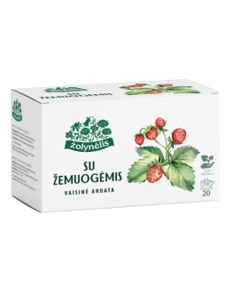 Fruit tea with wild strawberry, Žolynėlis, 20 tea bags