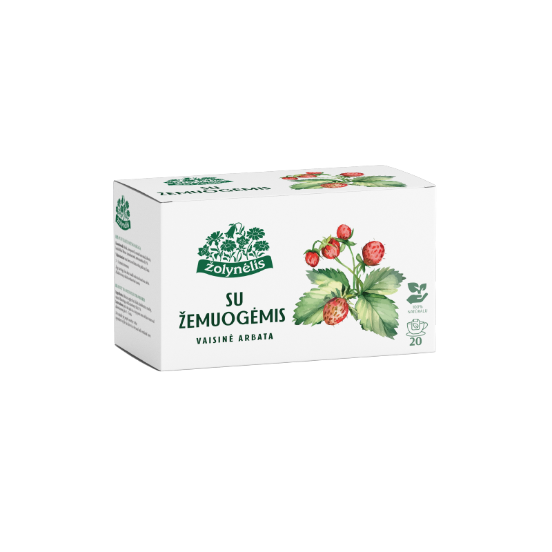 Fruit tea with wild strawberry, Žolynėlis, 20 tea bags