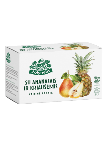 Vaisinė arbata su ananasais ir kriaušėmis, Žolynėlis, 20 pakelių