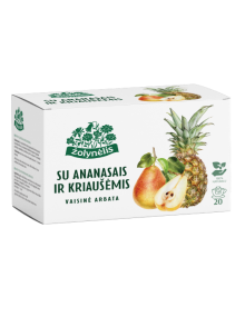 Vaisinė arbata su ananasais ir kriaušėmis, Žolynėlis, 20 pakelių
