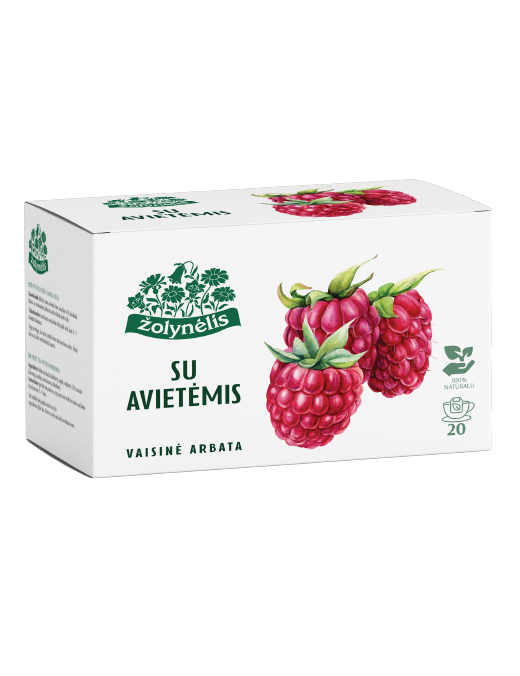 Vaisinė arbata su avietėmis, Žolynėlis, 20 pakelių