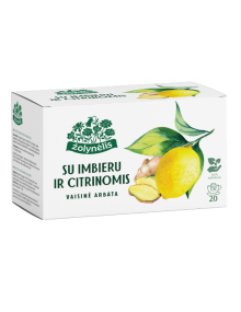 Vaisinė arbata su imbieru ir citrinomis, Žolynėlis, 20 pakelių