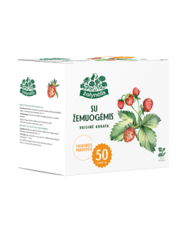 Fruit tea with wild strawberry, Žolynėlis, 50 tea bags