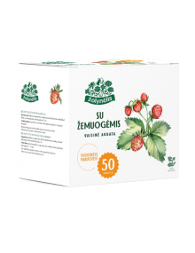 Vaisinė arbata su žemuogėmis, Žolynėlis, 50 pakelių