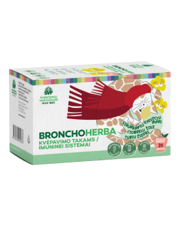 Bronchoherba for children, herbal tea for the respiratory tract and immunity, Švenčionių vaistažolės, 20 tea bags