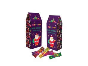 Vaisių-uogų užkandukai dovanų dėžutėje „Stebuklų šalies žiemos namai“, FRUITMOOD, 100g