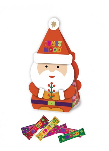 Vaisių-uogų užkandukai dovanų dėžutėje „SANTA“, FRUITMOOD, 90g