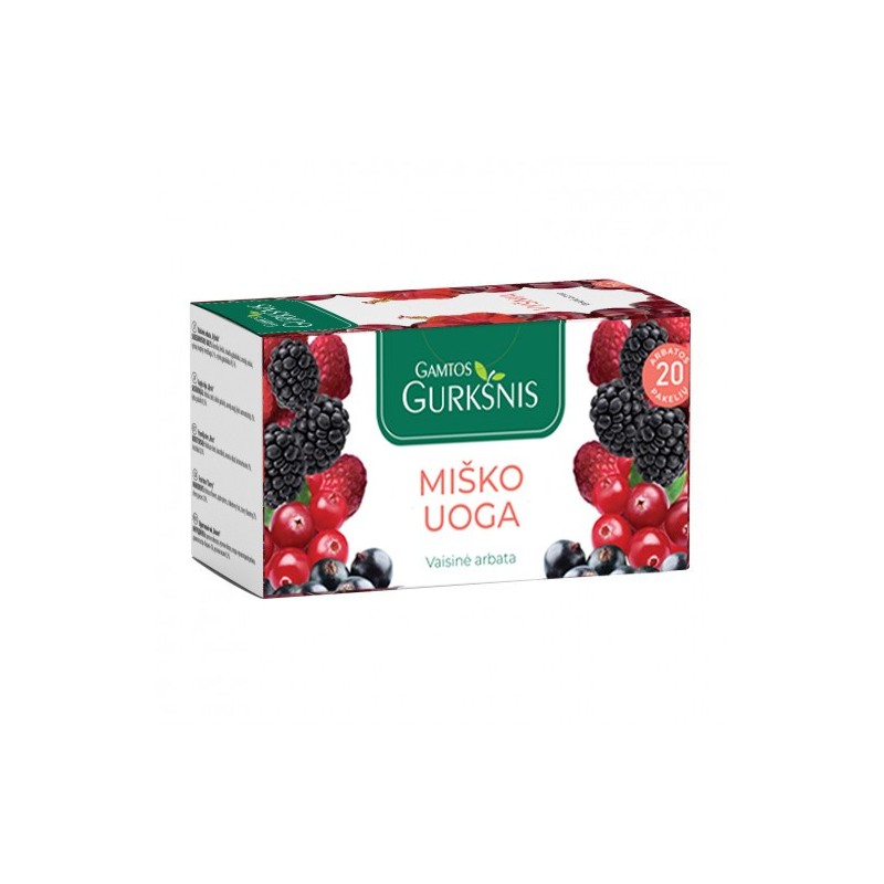 Forest berry fruit tea, Gamtos Gurkšnis, 20 tea bags