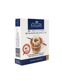Pakabinami arbatos filtrai puodeliui, su filtro laikikliu, finum, 100vnt.