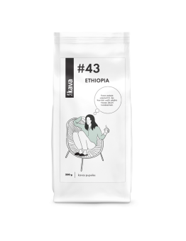 KAVA96 Nr.43 roasted coffee beans, ETHIOPIA (Yirgacheffe grade 2)